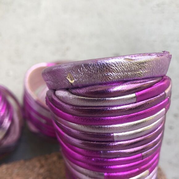 Schutz Metallic Mules - Picture 6 of 8